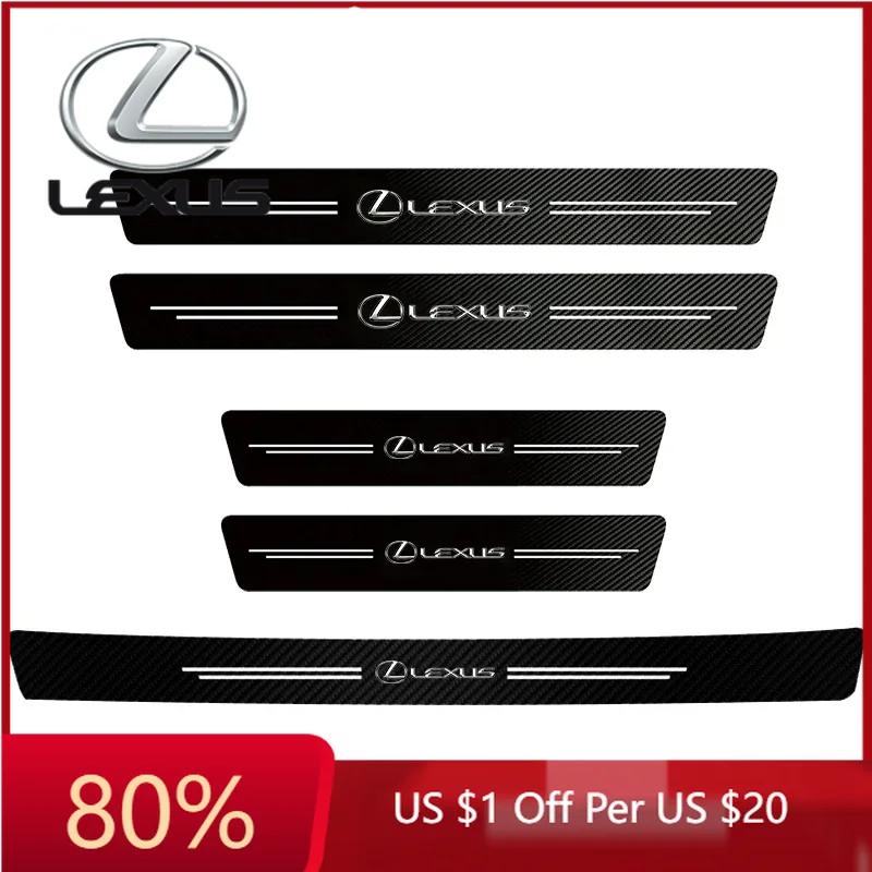 2026 Hot Interior Stickers Car Door Panel Protective Stickers Carbon Fiber Threshold Scratch Resistant Stickers For Lexus RX330 WA1