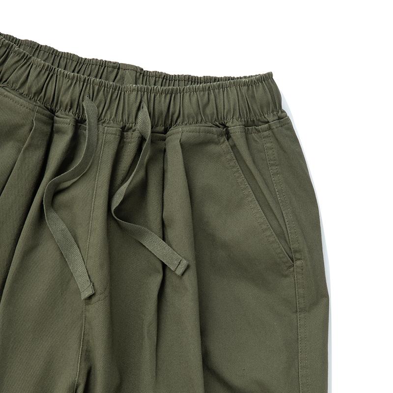 COLUMBIA UNIVERSITY Nyc Label Cp Wide Fit Balloon Pants Dark Khaki