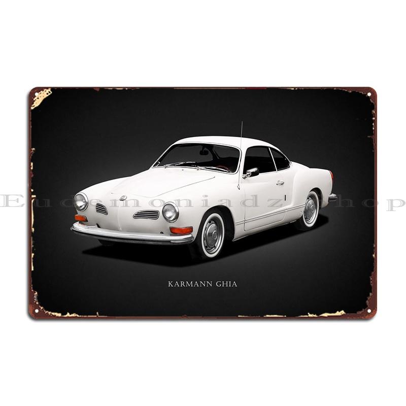 Karmann Ghia Metallplakette Poster Wanddeko Wand gestalten Individuelles Poster Blechschild Poster