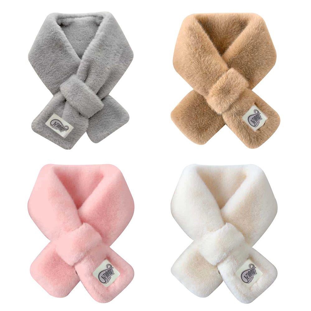 Thicken Warm Shawl Scarves Soft Plush Neck Collar Warmer Fashion Neck Protector for Women