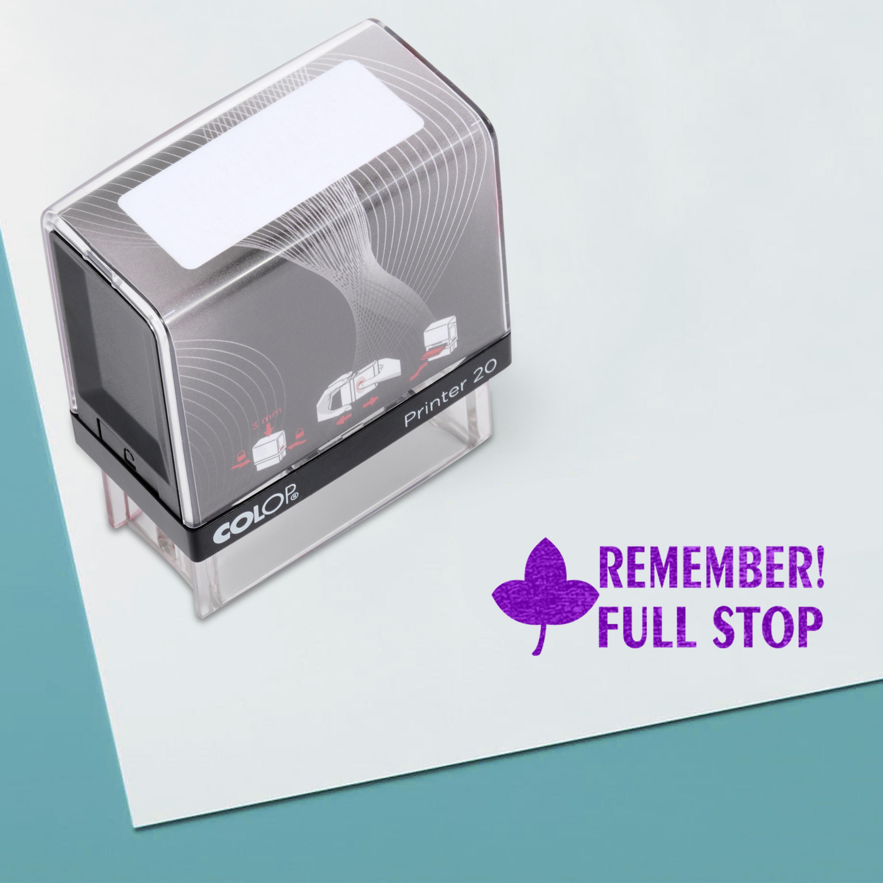 

Printtoo Self Inking Rubber Stamp - Pre-Inked Office Stamp - Stationary Stamp - COLOP P20 Mini Stamper - Teachers Stamp - 14 mm x 38 m Фіолетовий