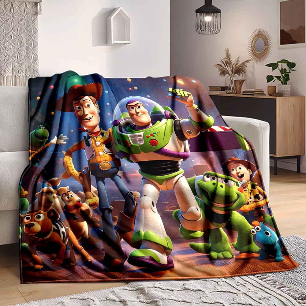 1Pc Toy Story Adventure Blanket Soft And Comfortable Casual Warm Camping Travel Christmas Halloween Xmas Gift M924352