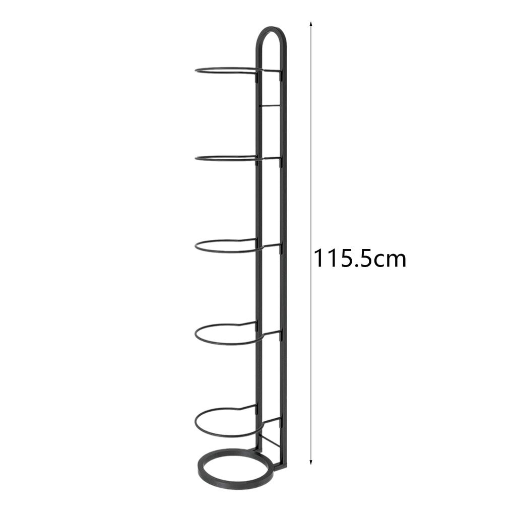 Basketball Storage Shelf, Vertical Ball Storage, Free Standing Sport Equipment Organizer 5 Tier Ball Rack, for Kindergarten