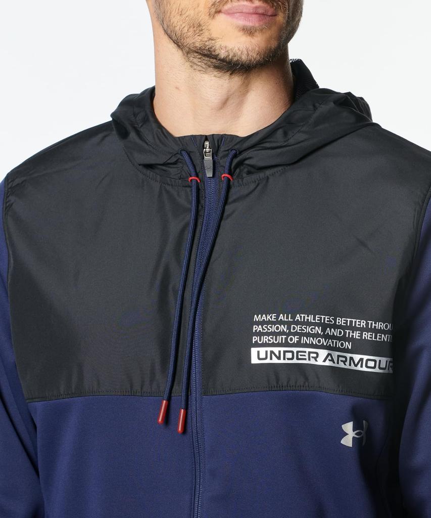 Under Armour UA ARMOUR FLEECE MAX FZ HD Midnight Navy LG