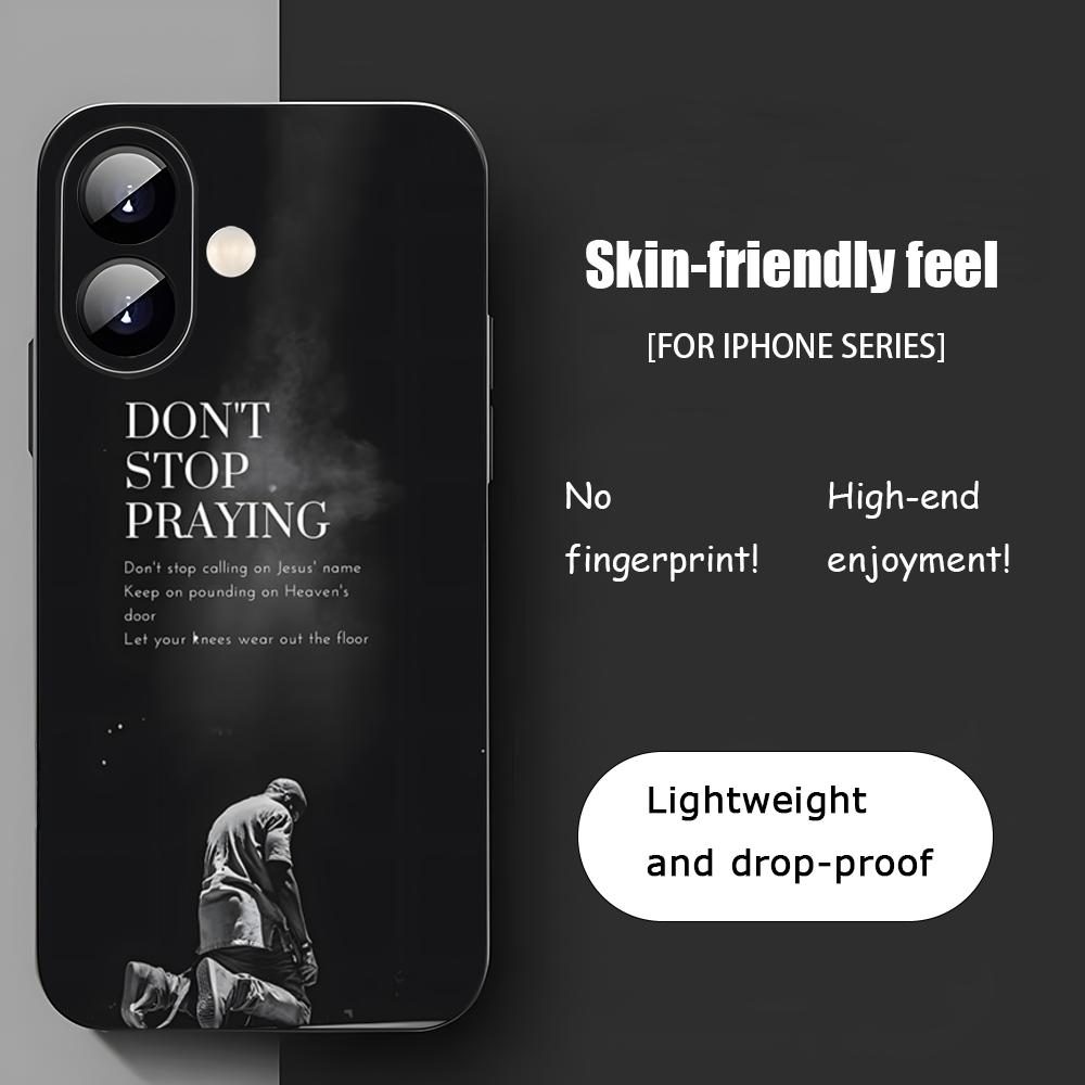 Psalm Quotes Comfortin Phone Case For iPhone 17 16 15 14 13 12 11 X XR XS 8 Plus Mini Pro Max Soft black Shockproof Cover
