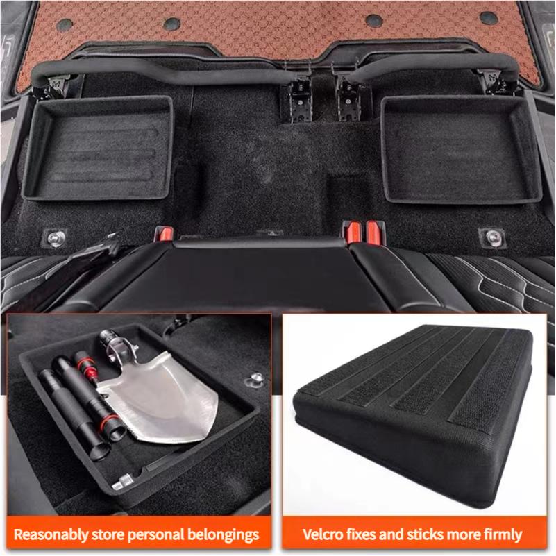 For GWM Tank 300 Storage Box Organizer Case Under Seat Hidden Box High Capacity Felt Cloth Drawer Holder Case Car Accessories