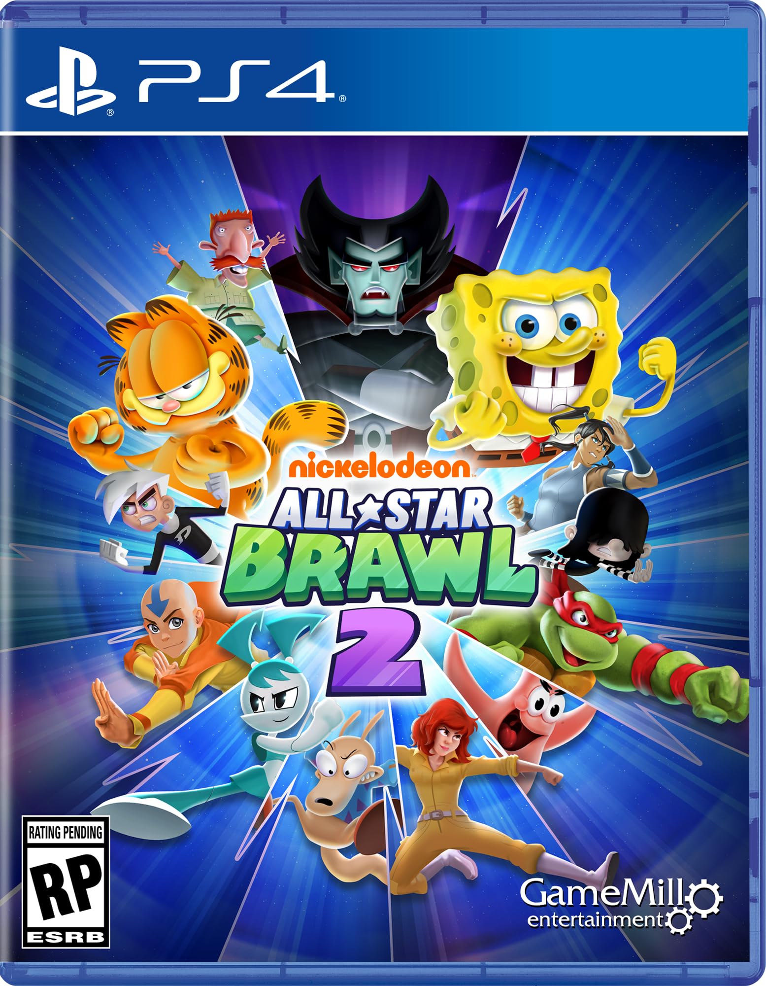 

Nickelodeon All Star Brawls 2 North PS4 (Import version America) - синій
