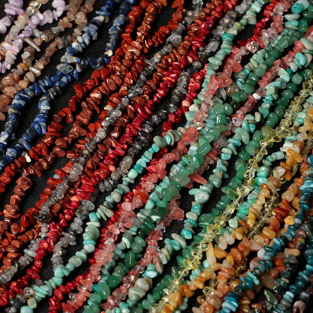 80cm Natürliche Amethyst Splitterkette - Poliert, Unregelmäßige Streifen für DIY Schmuck & Armbänder