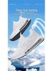 Men's Breathable Coconut Shoes: Large Size, Air Cushion, Shock Absorption, Trendy Running Sneakers.