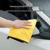 Dual-Color Coral Fleece Microfiber Car Wash & Drying Towel: Absorbent, Lint-Free