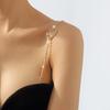 Damen Schulterkette Bandeau Schulterfrei Kleidung Passend BH-Träger Kette Kleid Schulterkette Schmetterlinge Glitzernder Strassstein Dekor BH-Träger