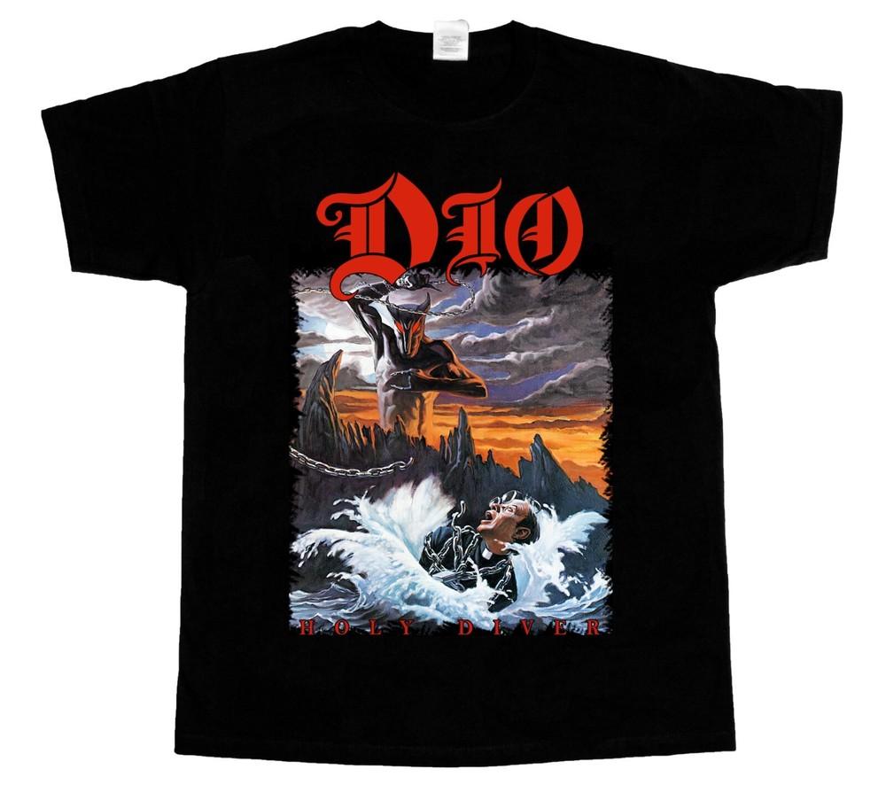 

DIO Holy Diver NEW BLACK TSHIRT Unisex T-Shirt XXL