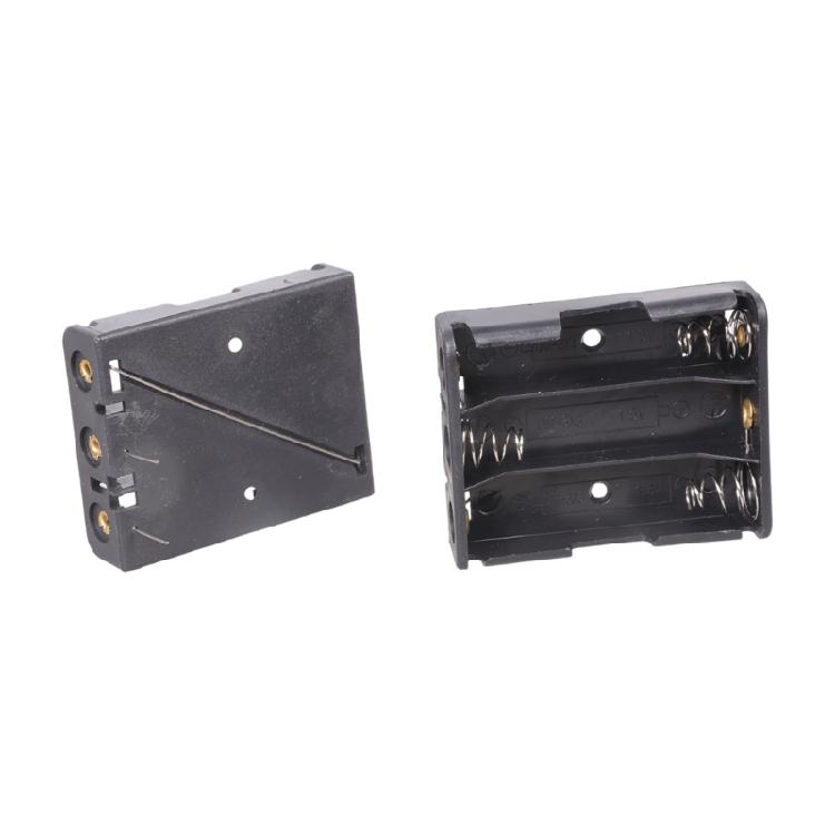 Heavy Duty 2A Battery Holder With Solderable Contacts Plastic Metal Hybrids Construction For Prolonged Use