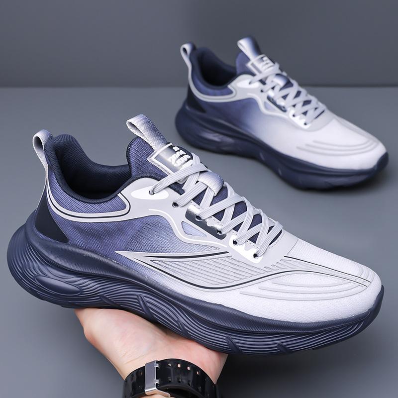 Men's shoes summer 2025 new mesh hollow breathable lightweight running shoes student casual shoes 2025