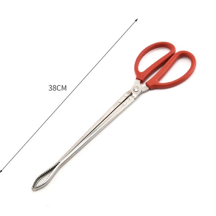 

Прочный ручной инструмент для морепродуктов Устойчивый Многофункциональный из нержавеющей стали Клещи для крабов Зажим для угрей Длинная ручка Кухонный Противоскользящий
