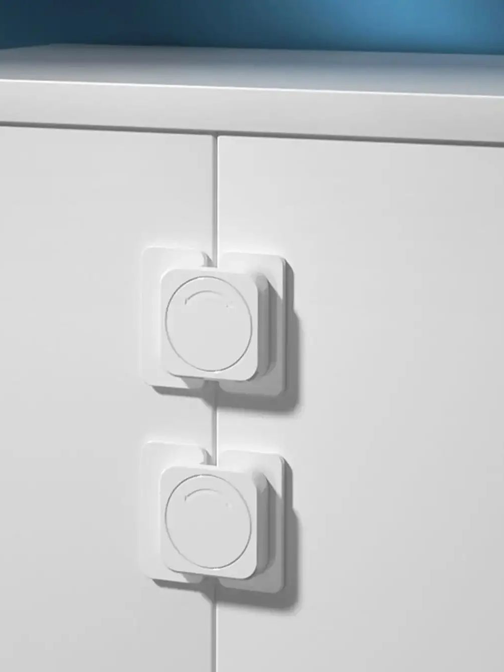 

1pc- Safety Locks Refrigerator Door Lock Multi-function Baby Anti-Pinching Hand Home Cabinet Door Drawer Security Protector белый