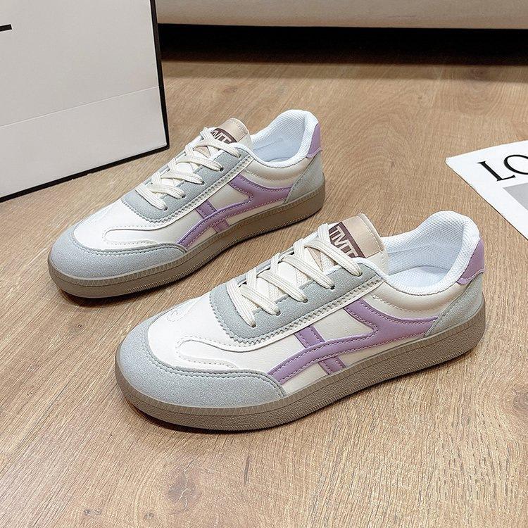 Large Size Casual Matte Board Shoes Women's Autumn New Sports Versatile Retro Single Shoes Student Board Shoes German Training Shoes Women's Shoes