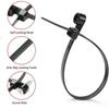 Screw Hole Cable Ties Fixed Head Reusable Nylon Straps Low Temperature Resistant Self Locking Fasteners for Outdoor Home Office