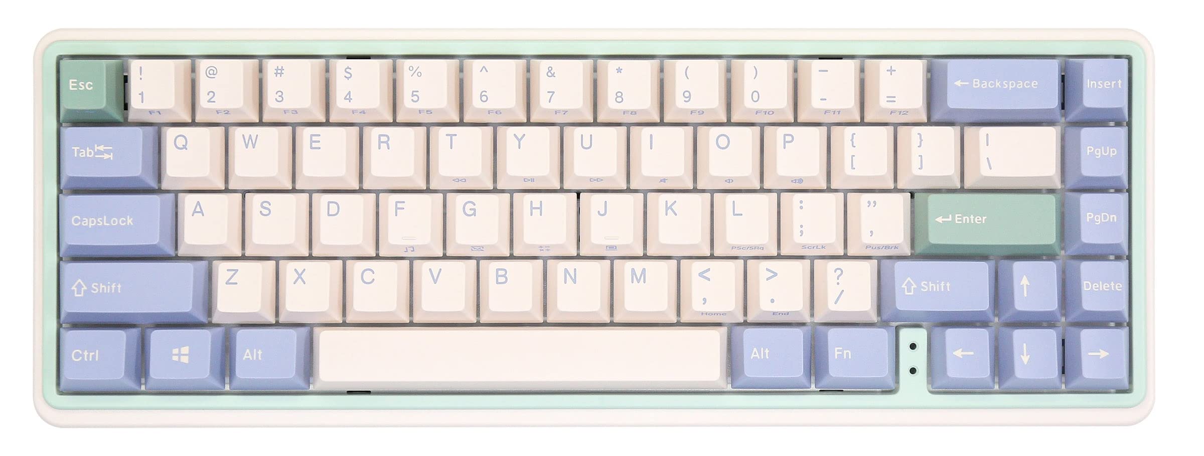 

Varmilo Minilo Eucalyptus Wired 67 ANSI Keyboard Gateron G Pro Silver VMVXH67A046GR2SILVER 2.0
