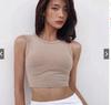 Summer Vintage White Crop Tops Women Biker Black Punk Sexy Tank Top Korean Streetwear Cropped Sleeveless Top Feminino