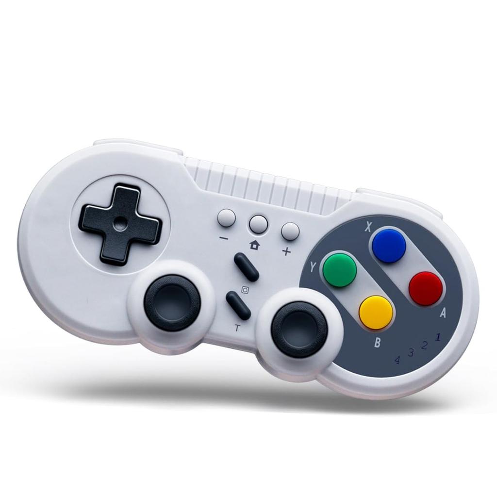 [K&SGAMER] Switch Pro Controller Super Nintendo Style Gamepad (Compatible with Switch 1 & 2, Steam, and PC)