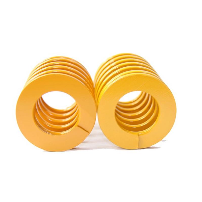 Creamily 2pcs Lightest Load Die Mold Springs Tf Yellow Spiral Stamping Compression Spring Od25mm Id12.5mm Length 20 - 200mm