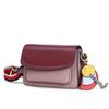 Leopard print leather women's bag generation wide shoulder strap design single shoulder messenger bag niche commuter mailman bag