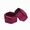 Elegant Hexagon Vintage Ring Box High-End Jewelry Display Case Durable Ring Storage Box  Engagement
