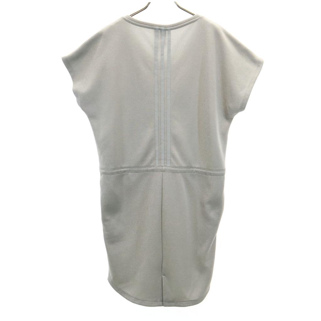 adidas French sleeve Knee-length dress M gray Women Used