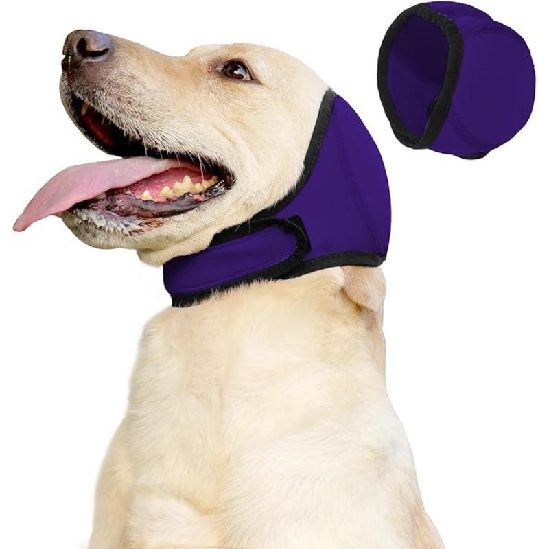 

Водонепроницаемые шумоподавляющие наушники для питомцев: Противопугливый, успокаивающий эмоции головной убор для собаки M: Head Circumference 35-48 cm (Weight 35-60 Jin) фиолетовый