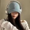 Fashion Solid Color Baseball Hat for Women Summer Cotton Embroidery Adjustable Duck Tongue Cap Girls Female Outdoor Peaked Hat