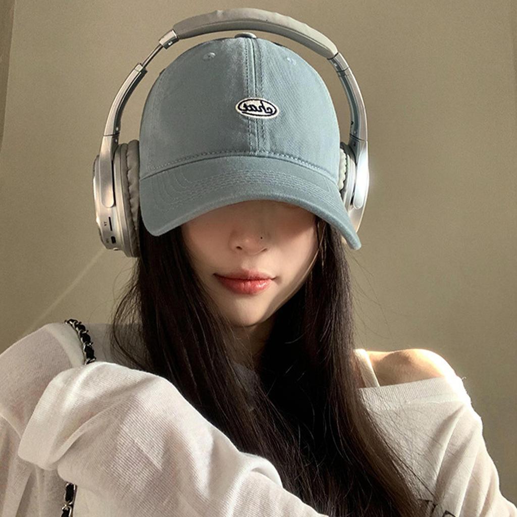 Fashion Solid Color Baseball Hat for Women Summer Cotton Embroidery Adjustable Duck Tongue Cap Girls Female Outdoor Peaked Hat