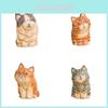 Dekorative Katzenfigur aus Holz, handgefertigt, Geschenk für Katzenliebhaber, ideal für Zuhause oder Büro.