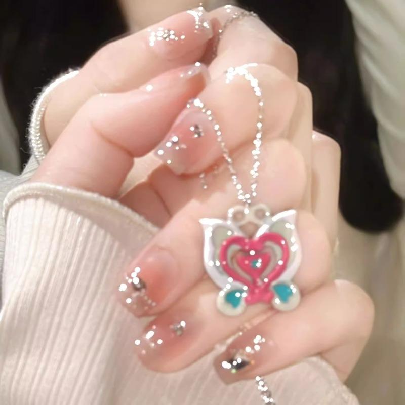 Райские Конфеты Дофаминовый Цвет Бисерные Звезды Кисточка Ожерелье Женственность Цепочка на Шею Сладкая Крутая Девушка-Специя Цепочка на Ключицу Украшение