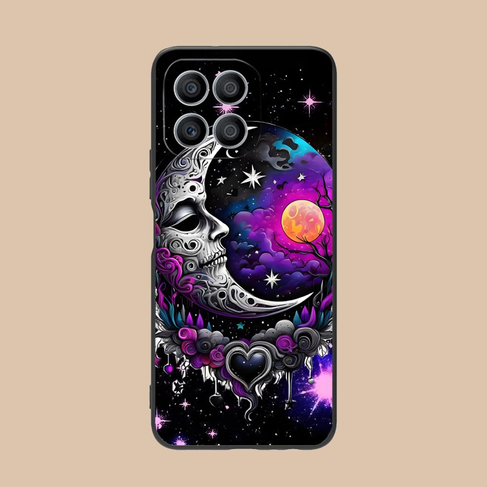 Moon Aesthetic Mobile Phone Case for Honor 90 80 70 60 50 30 20 10 9 8 7 Pro S SE Lite 5G Colorful Printing Cover Luxury Cover