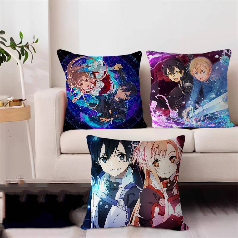 Sword Art O-Online Pillow Cover Sofa Cushion Cover Home Room Decoration Children Gift