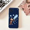 Mokey G-GeorGes Cute Phone Case For iPhone 11,12,13,14,15,16,17,Pro,Max,Plus,E,SE4,Air,Mini Black Soft Cover