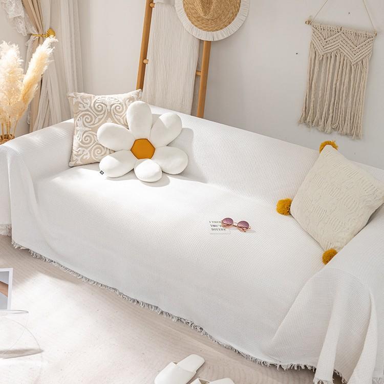 Knitted Universal Sofa Towel Nordic Ins Wind Cover Cloth Full Cover Sofa Cushion Cover Cover Blanket Single Three People All Seasons