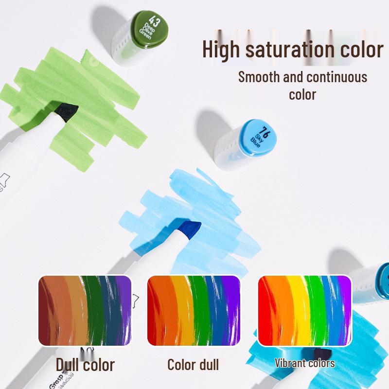 Master Dual-Tip Refillable Markers for Kids - Oil-Based Colored Pens for Art and Drawing