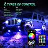 RGB Rock Lights, 8 Pods 36 LEDs SMD Chips Super Bright App Control Underglow Neon Light Exterior Chassis Wheel Well Glow Kit For Off Road Cars Trucks