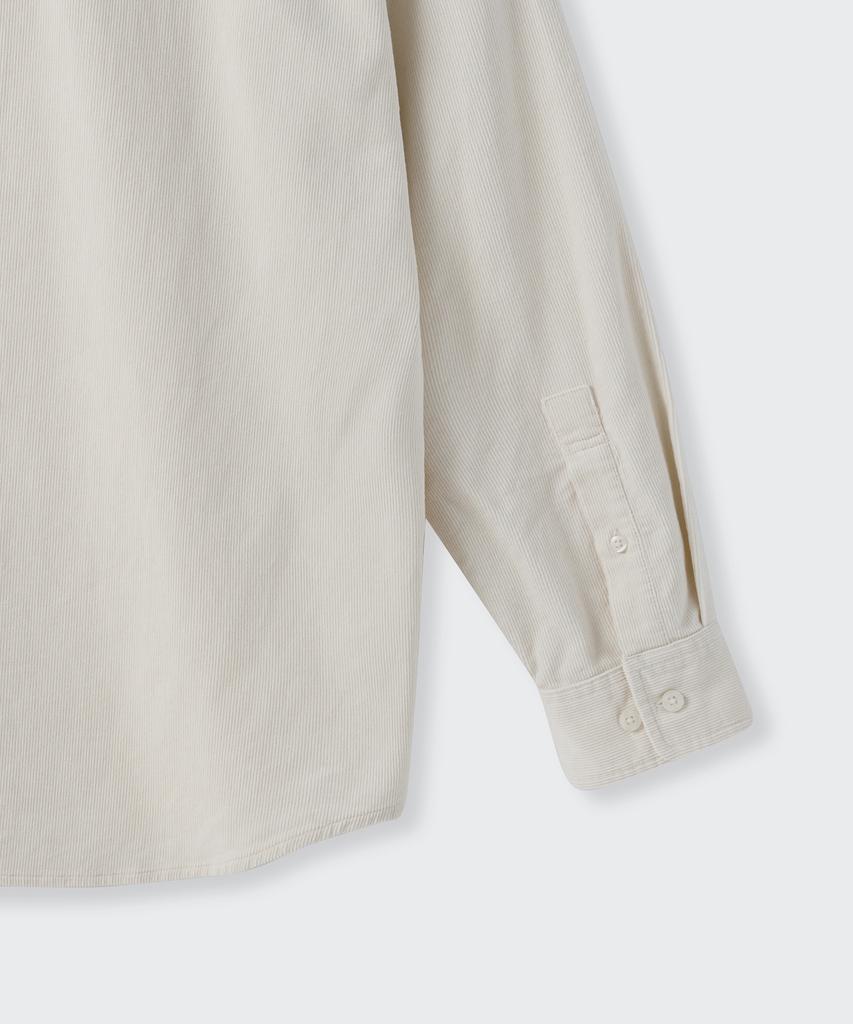 Musinsa Standard Relaxed 16W Corduroy Shirt [Cream]