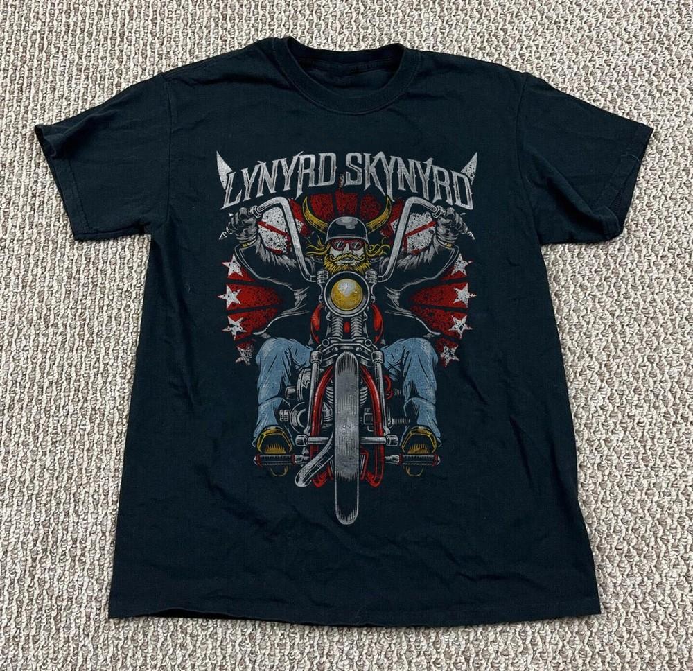Rare Lynyrd Skynyrd Biker T-shirt, Southern Rock Band Unisex Tee, Size S-5XL Unisex T-Shirt L