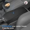 For Honda HRV 2023 2024 2025 2026 Car Center Console Armrest Box Cover Black Leather Stitching Interior Accessories High Quality