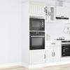 Built In Oven Cabinets 2 Pcs Lucca High Gloss White Wood Based Material