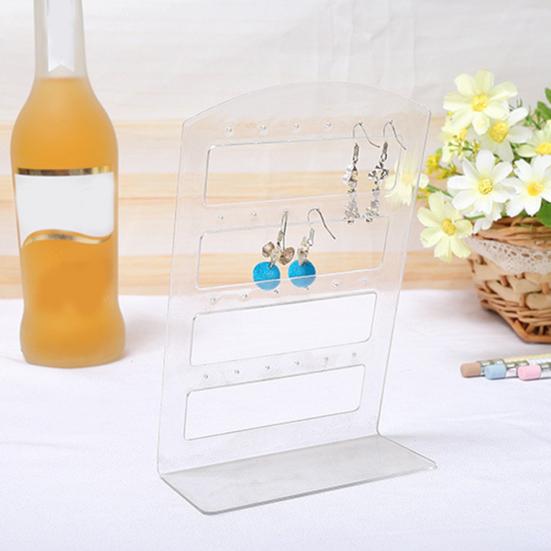 24/48 Delikli Küpe Sergileme Standı Tutucu Takı Show Rafı Akrilik Düzenleyici