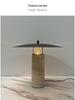 Contemporary Marble Travertine Table Lamp - Luxurious Designer Style for Living Room or Bedroom