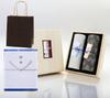 Eirakuya Sandalwood and Jinko Incense Set with Carrying Bag, Luxury Paulownia Box, Low Smoke, Gift Wrapped with Condolence Scroll, For Obon, Mourning