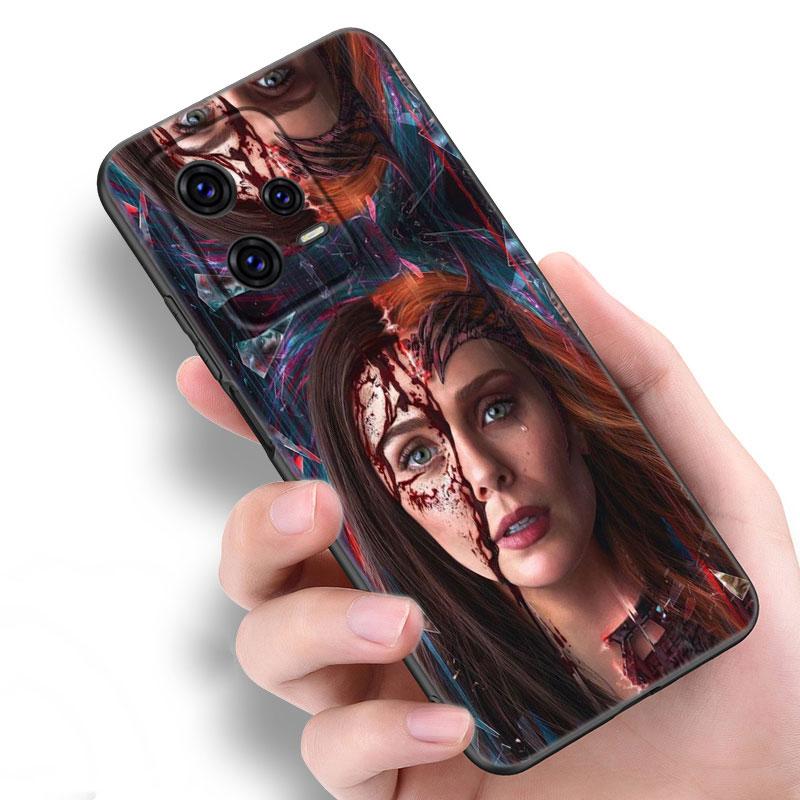 

Силиконовый чехол для телефона Scarlet Witch Black для Xiaomi Redmi Note 9 10 11 11S 11T 12 13 Pro 5G Plus 9S 10S 12S Redmi Note 12 Pro 4G