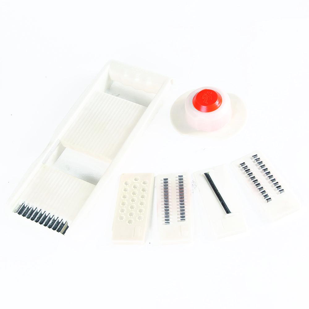 

5 в 1 многофункциональная терка для овощей из нержавеющей стали, нарезка овощей с регулируемыми лезвиями 1 set