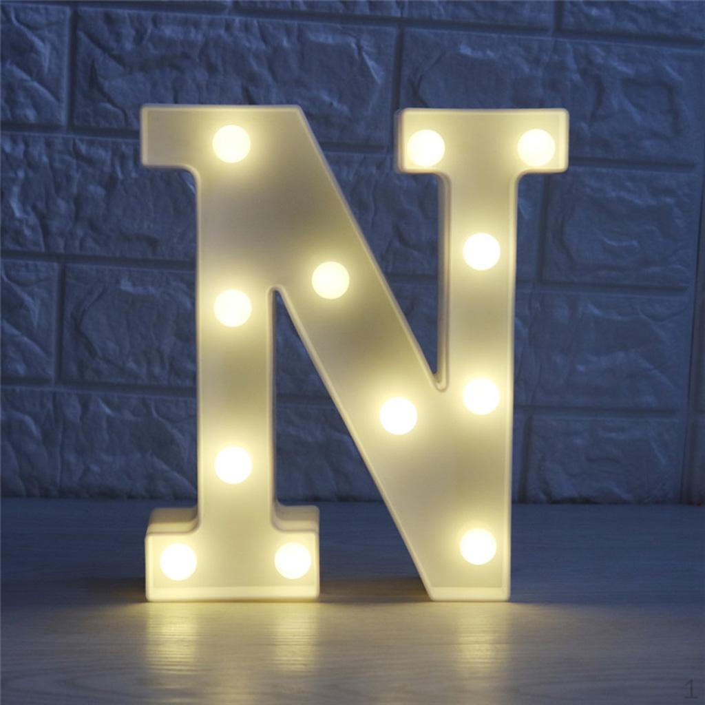 Alphabet Letter Lights Plastic Letters Standing Hanging Sign DIY Decor